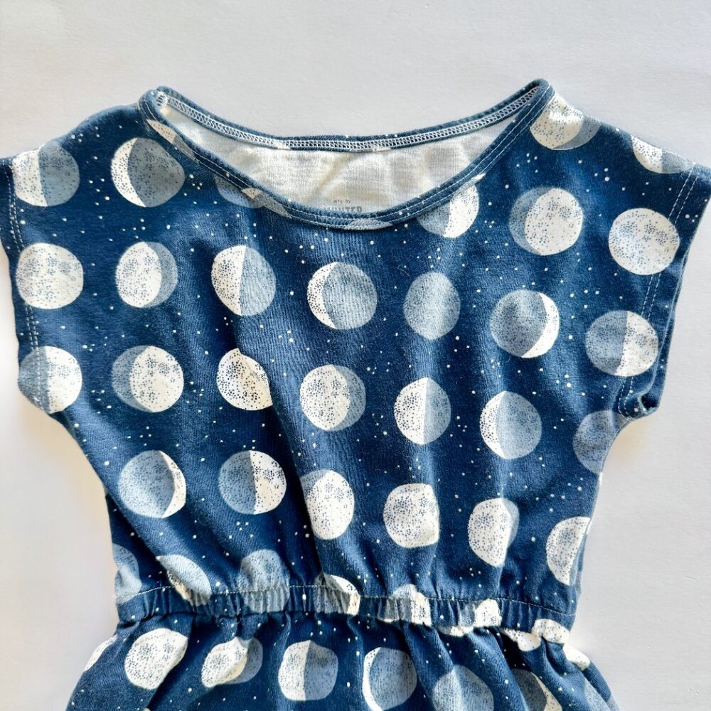 Winter Water Factory Moon Phase Dress | Blue | 3T - Picture 3 of 5
